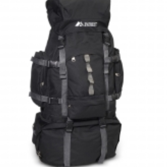 Everest 28” Deluxe Hiking Backpacking Pack EUC 🏕☀️ blue/Black - Picture 5 of 8